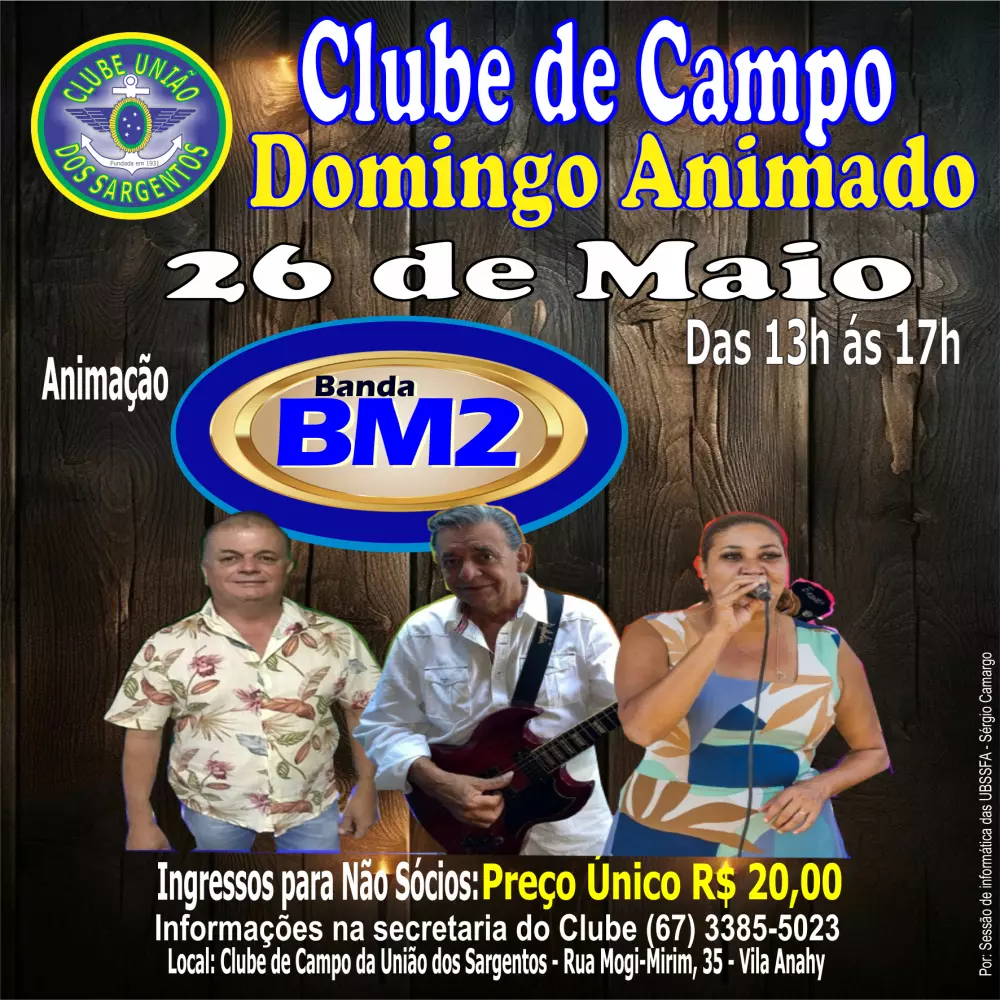 Domingo Animado no Clube de Campo 25/05/2024